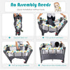 Baby Bed Bases & Frames Nursery Center Playard with Three Adorable Plush Toys